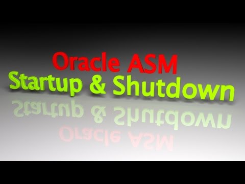 Oracle 12c R1 ASM Instance Startup & Shutdown