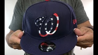 Nationals 'FLAG FILL INSIDER SNAPBACK' Navy Hat by New Era