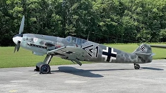 Messerschmitt BF-109G-4 Flight Demo at Military Aviation Museum in Virginia Beach VA July-05-2025