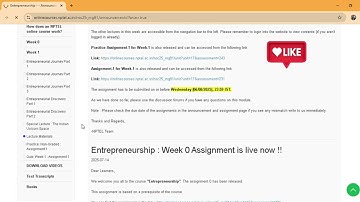 Entrepreneurship nptel assignment 1 answers
