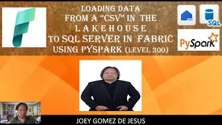 Load CSV in the Lakehouse to SQL Server in Fabric using Pyspark