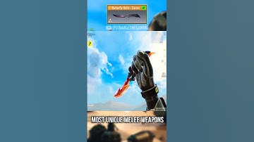 Most unique melee weapons in CODM