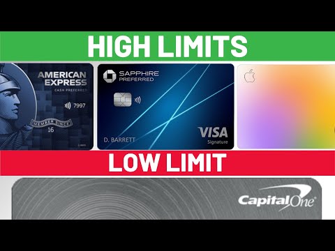 Which Credit Card Companies Have The HIGHEST Credit Limits 2024