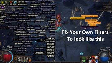 Path of Exile - Make your own filters on filterblade.xyz with these simple tracks