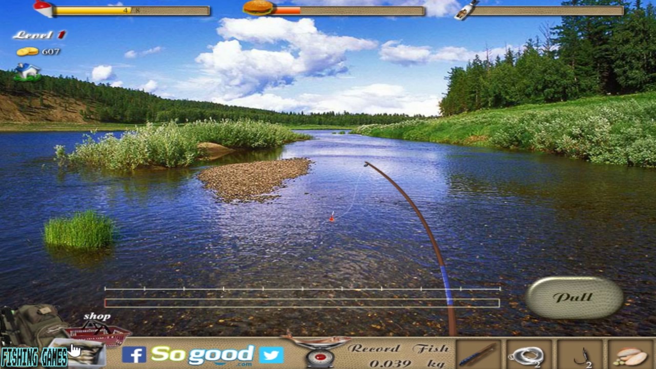 Игра рыбалка пруд
