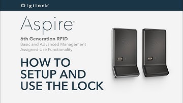How to operate a 6G Aspire RFID Lock | Basic and Advanced Management | Assigned Use