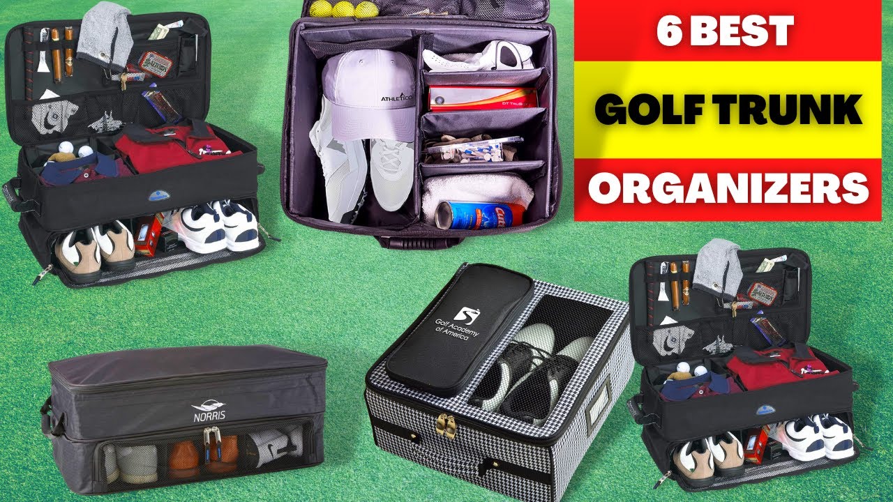 Odavom Golf-Organizer fürs Auto - Faltbare Aufbewahrungsbox mit Schuhfach   Tragbare Unisex-Golfballbox für den Kofferraum, platzsparende Tasche für  Scorecard, Schuhe, T-Shirt: : Auto & Motorrad