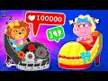 Lion Family | Rich Unpopular vs Broke Popular Incredible Bed - Don&#39;t Feel Jealous | Cartoon for Kids