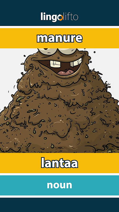 🇬🇧🇫🇮 manure - lantaa : vocabulary builder : learn English : opetellaan englantia