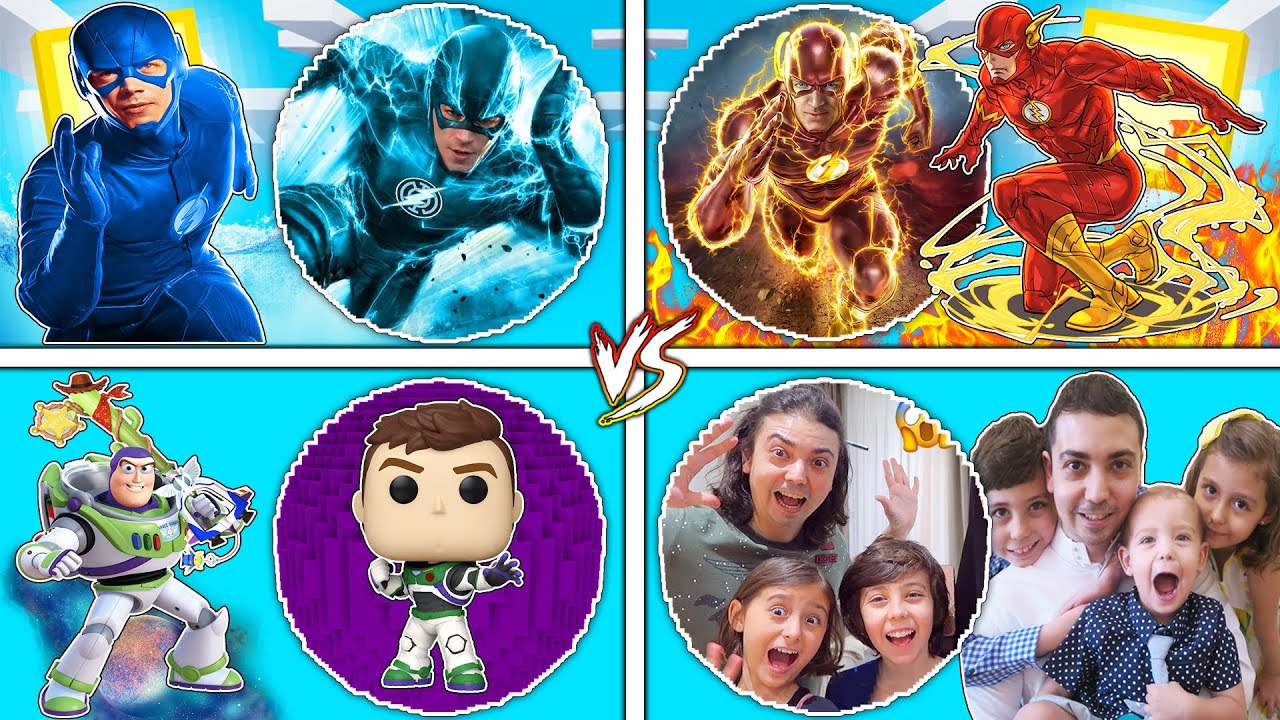 فلم ماين كرافت : كوكب عائلة فلاش الناري ضد المائي ضد مشيع ضد باز يطير !!؟ 🔥😱