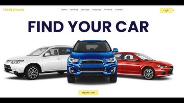 Create A Responsive Car Selling Website Design Using HTML - CSS - JavaScript
