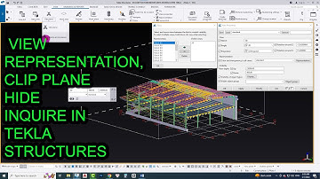Tekla Structures - View, Representation, Clip plane, Hide, Inquire trong Tekla Structures