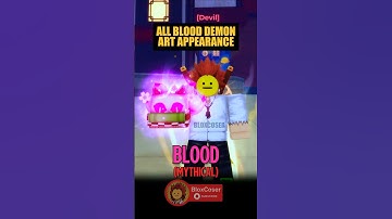 ALL Blood Demon Art Appearance in Demon Blade Roblox  #roblox #demonblade
