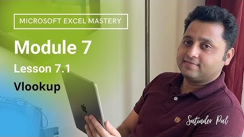 Module 7 | 7.1 Vlookup in #Excel