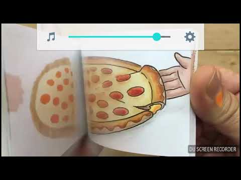Pizza flip book-grilled cheese flip book