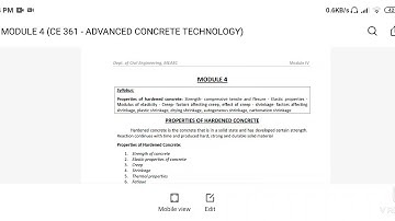 ACT module 4.video 1.properties of concrete- strength of concrete part 1