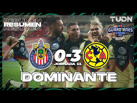 Resumen y goles | Chivas 0-3 América | Torneo Guard1anes 2021 BBVA MX - J11 | TUDN