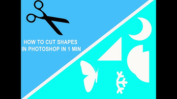 How to cut shapes in Photoshop just in 1 minutes II [ Custom Shapes]