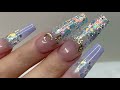 Watch me do my nails | Step by step acrylic nails tutorial for beginners