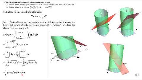 Multiple Integral Part 4 Triple Integrals Volume