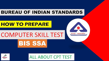 How to prepare for BIS SSA CPT test | BIS computer skill test