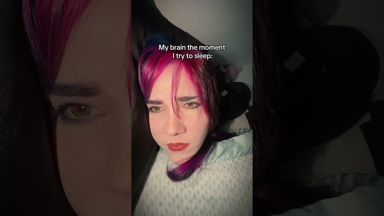 My Brain the Moment I Try to Sleep😔 #real #relatable #skit #relatablecontent #relatablecomedy