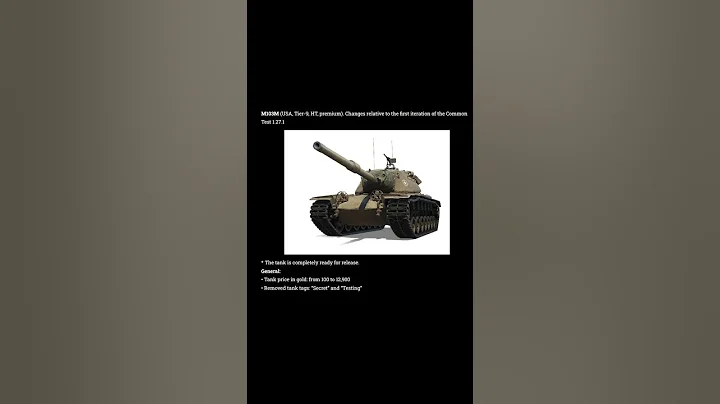 World of Tanks - 1.27.1 - Premium Vehicle Changes in Update