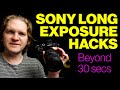 How to set a long shutter speed on sony cameras