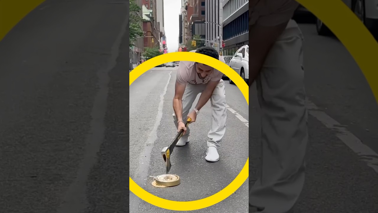 Destroza la medalla de Oro de 250.000$ de MrBeast