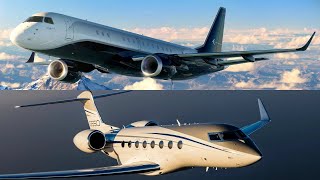 Embraer Lineage 1000 vs Gulfstream G650 Private Jets