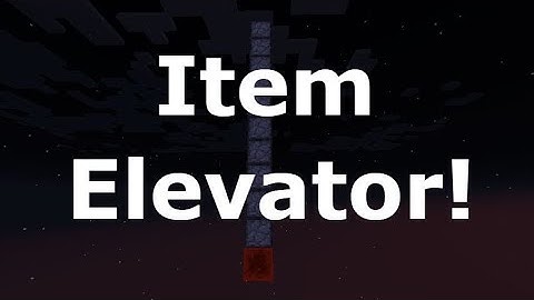 Dropper Item Elevator! (Minecraft Redstone Tutorial)