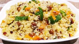 Healthy Wheat Rava Upma Recipe | Bansi Rava Upma for Diabetes | Bansi Wheat Rava Uppumavu Uppittu