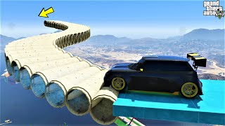 باركور ميني كوبر مدرج الأنابيب  GTA 5 - Pipe Stairs Mini Cooper parkour