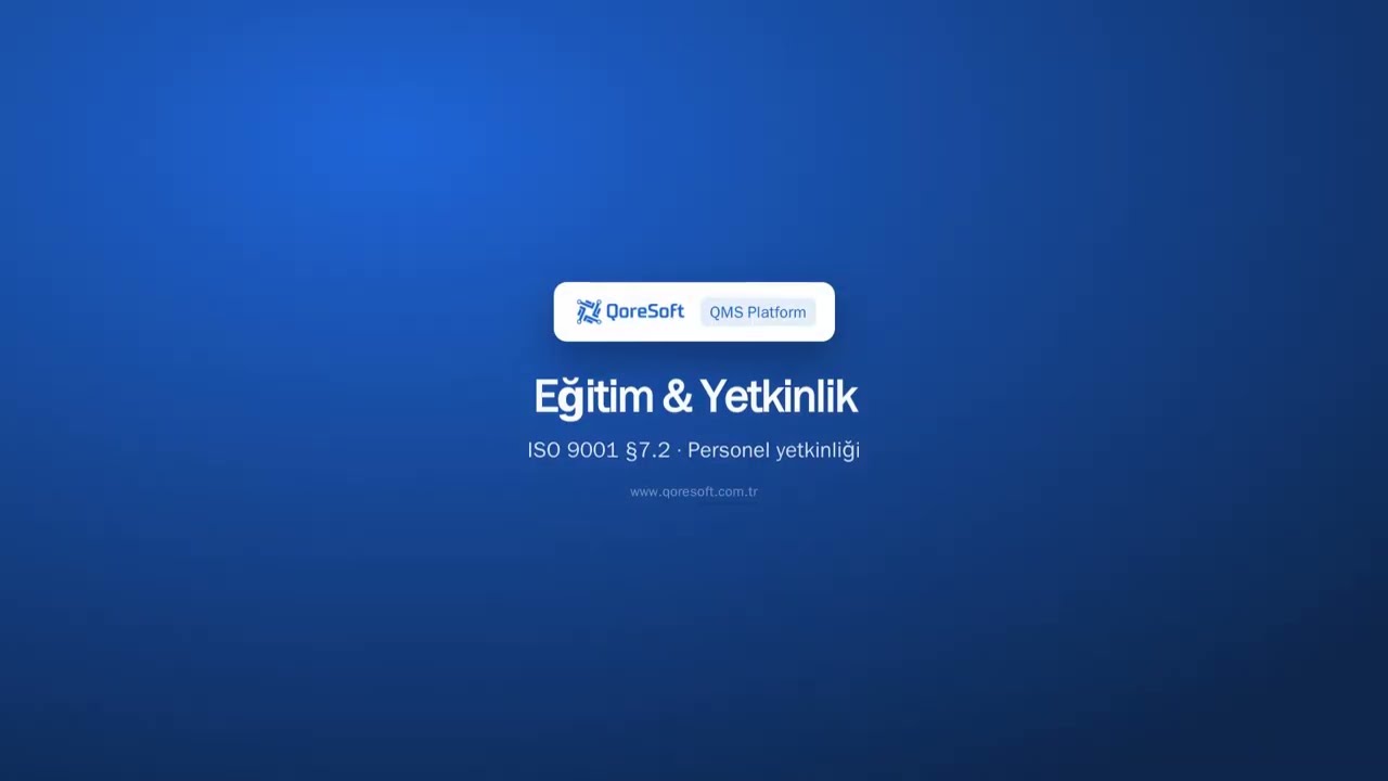 Eğitim & Yetkinlik — tanıtım videosu