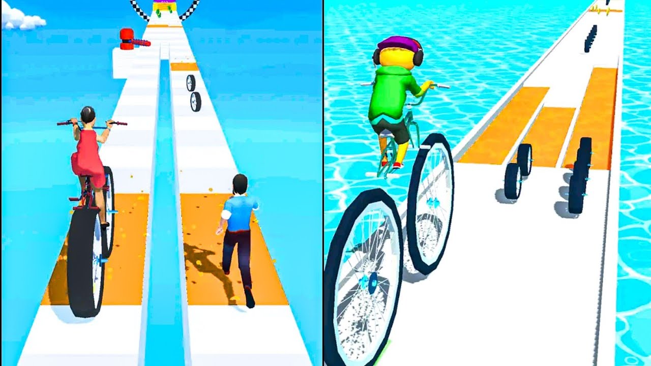 🛑 Big Bike & Couple Bike Fun Satisfying Race Android gameplay 