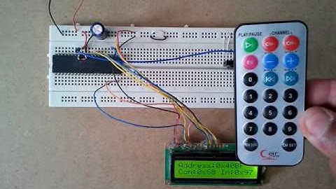 Extended NEC protocol IR remote control decoder with PIC18F4550 microcontroller