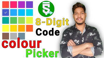 8 digit code  colour picker project in sketchware/Aauraparti