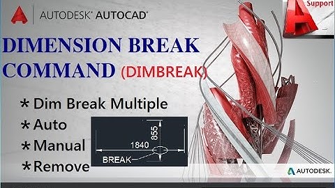 DIM BREAK Command in Autocad Hindi/Urdu Tutorial