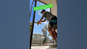 Hot windows #shorts #asmr #fun #reels #howto #skills #windowcleaning #happy #learning #learn