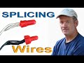 Splicing Wires Demonstrated by an Electrician