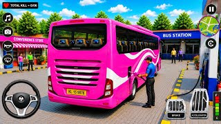 バスゲーム オフロードドライビングシミュレーター | 究極のヒルバス輸送アドベンチャー | Androidゲームプレイ screenshot 4
