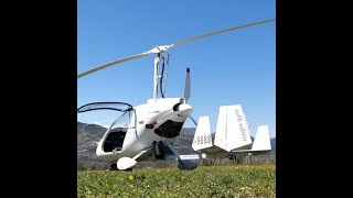 Magni gyrocopter - autogiro  simulazione avaria motore , scuola di volo.