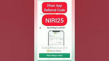 धन ऐप का referral code | Dhan app refer code 2025