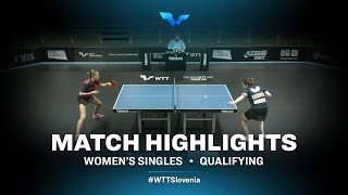 Shcherbatykh Valeria vs Kaufmann Annett | WTT Contender Laško 2021 | WS | Qual