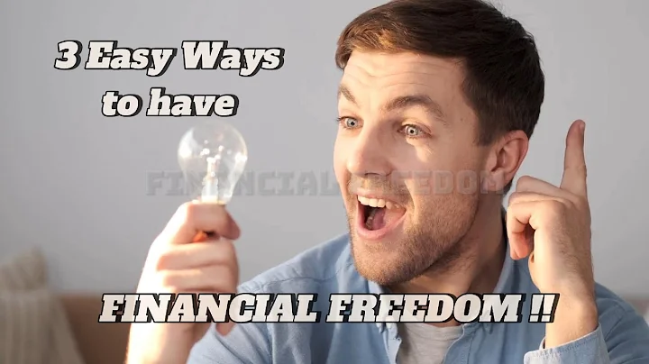 3 Easy Ways to be Financially Free !!