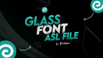 Trendy Glass Font ASL File | How To Load/Import ASL File In Photopea