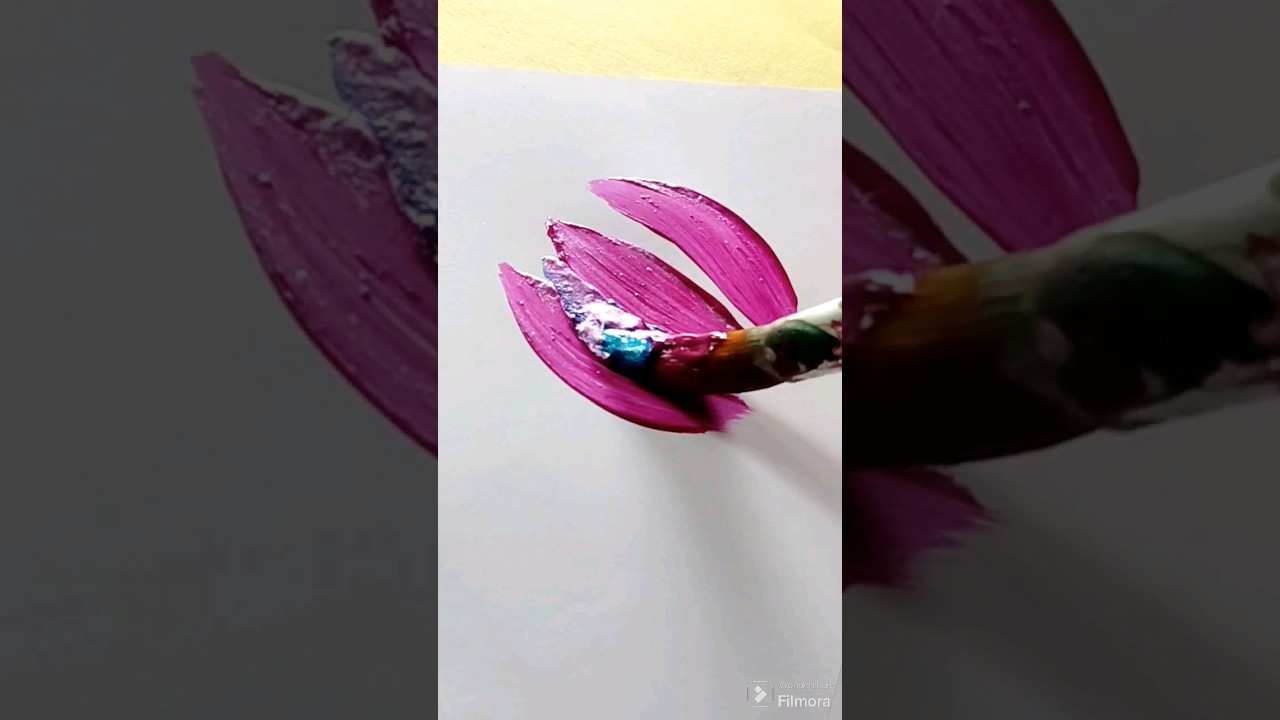 super art one stroke painting ll easy acrylic painting 