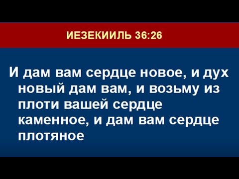 И дам вам сердце новое. И дам вам сердце новое.