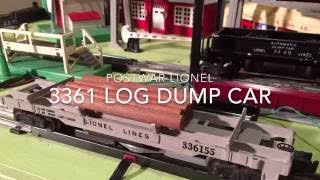 Postwar Lionel 3361 Log Dump Car