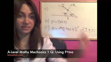 Using F=ma Exam Question | A Level Maths (Mechanics 1 Module)